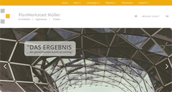 Desktop Screenshot of planwerkstatt-mueller.de